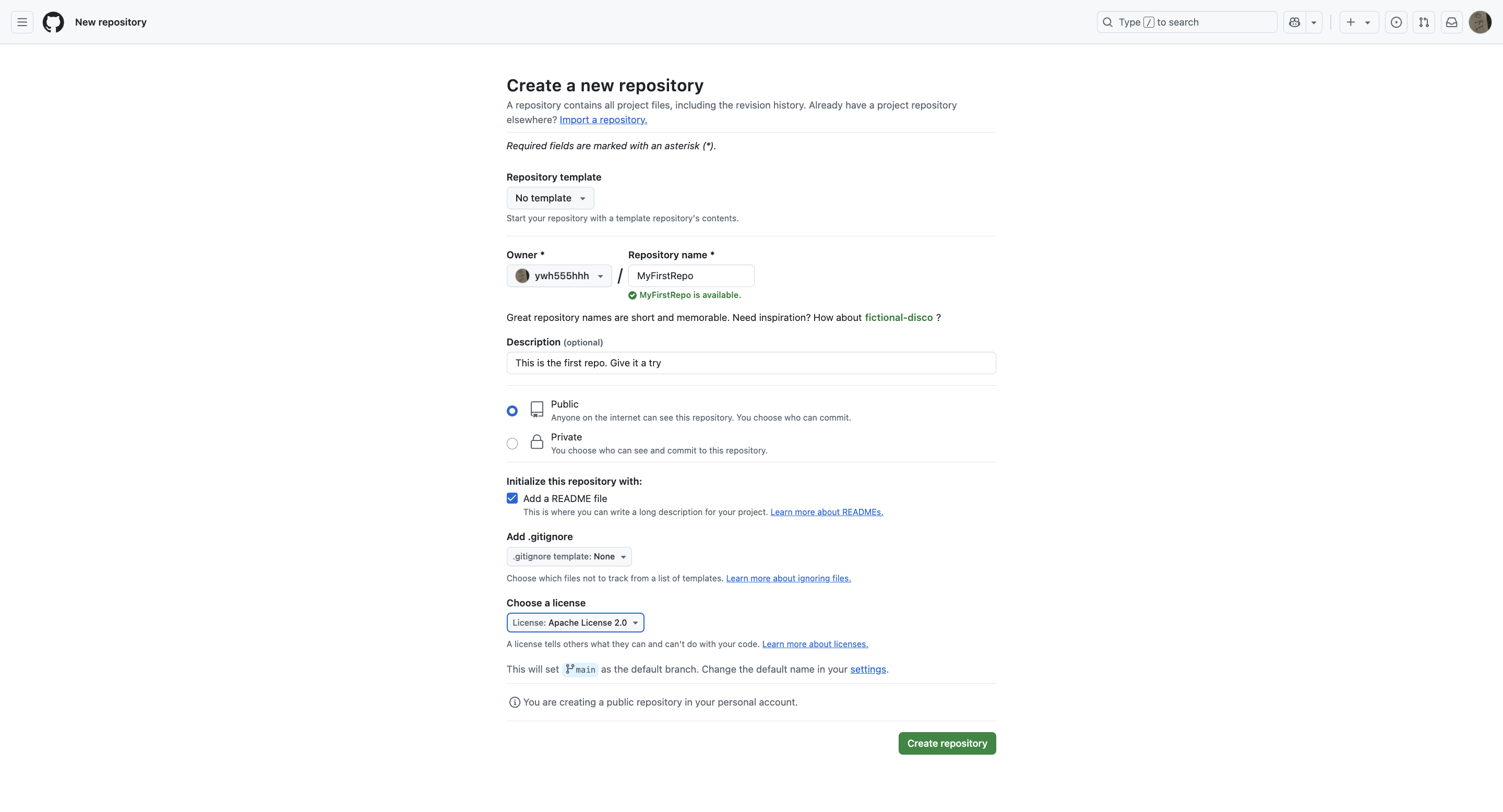 Create-repo