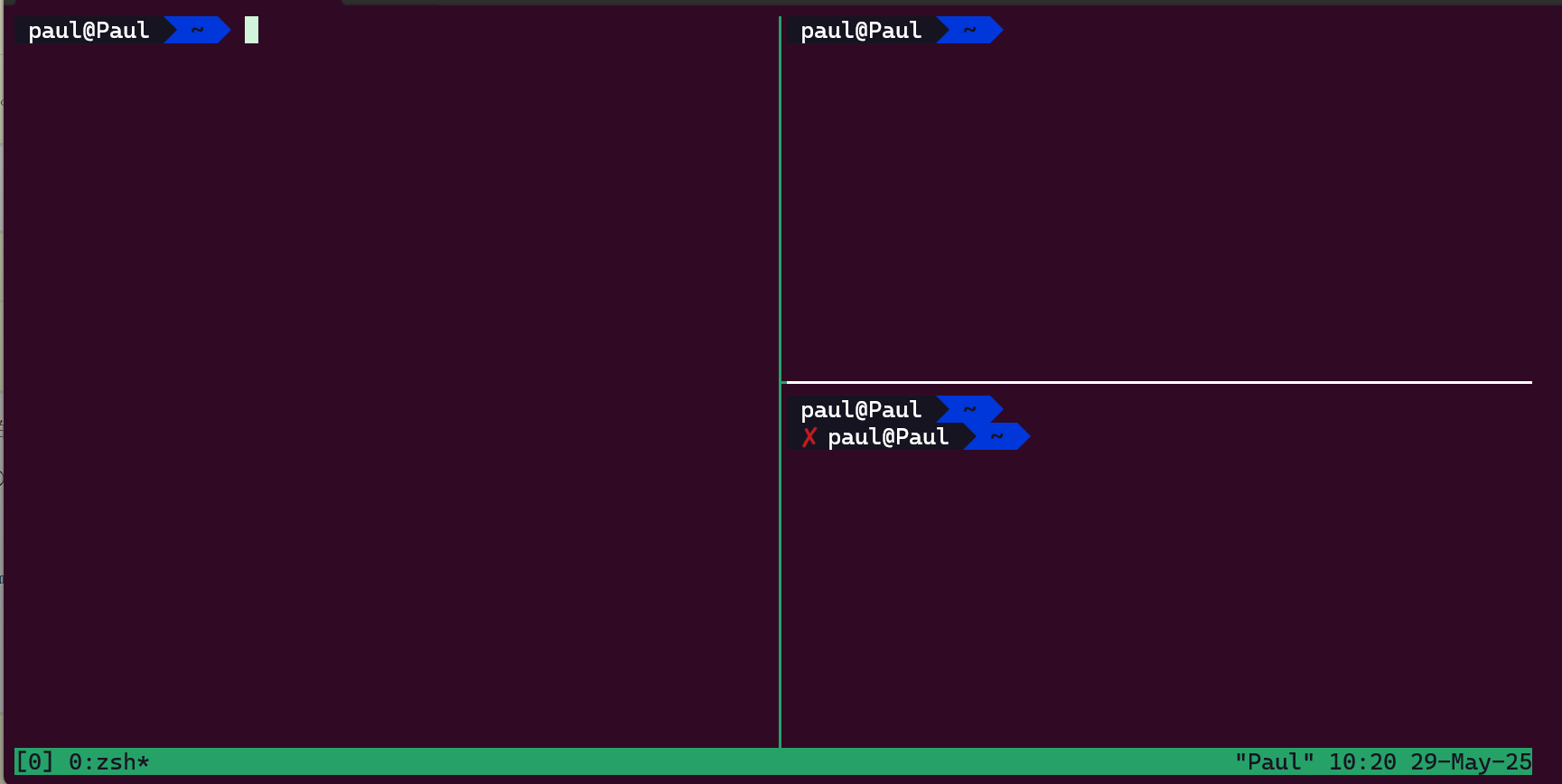 tmux 示例